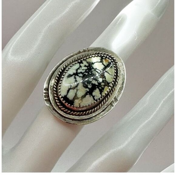 Kiki new lander turquoiseSterling silver cocktail ring